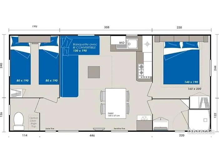 Mobilhome 6 Et 4 Places Terrasses Couvertes - Les Dunes De Contis Kemping